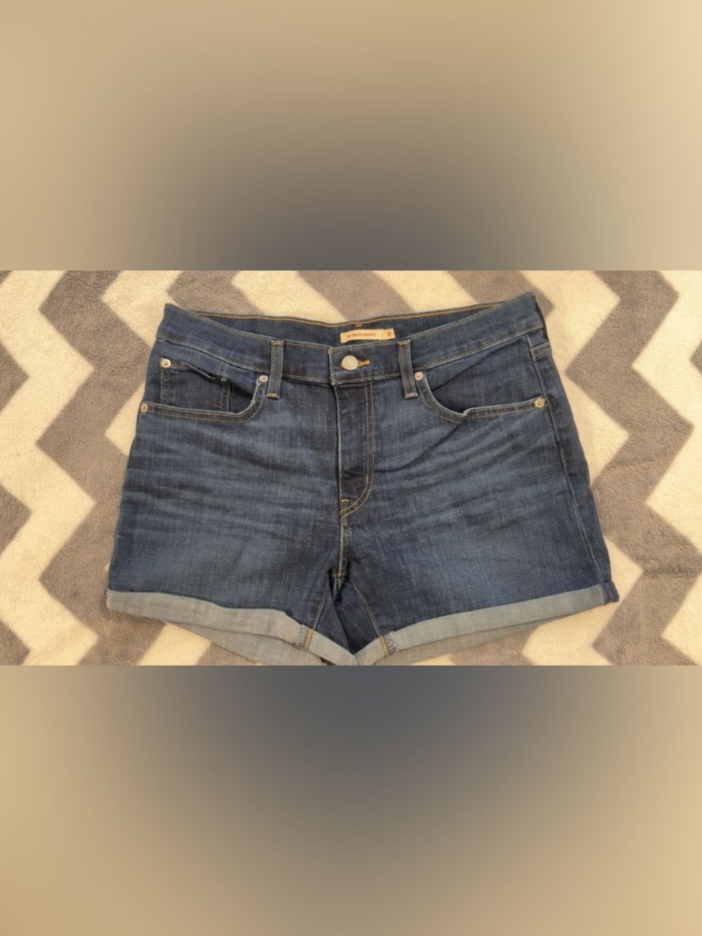 Levi's 501 Dark Blue Denim Shorts